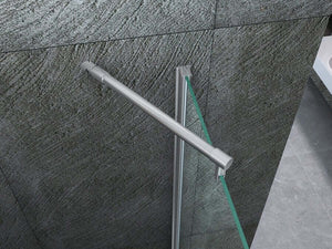 Box Doccia 8mm H195 Lato Fisso Più Anta a Libro Apertura Totale - Cancer - 100x60 - Ingresso lato corto