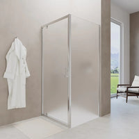 Box doccia 70x90 cm angolare apertura a battente vetro 6mm opaco | Apulia