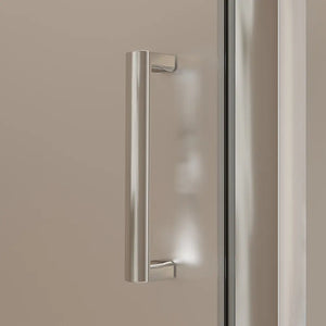 Box doccia 75x90 cm angolare apertura a battente vetro 6mm opaco | Apulia