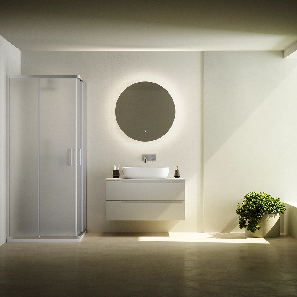 Box doccia  80x120 cm scorrevole vetro 6mm opaco con trattamento anticalcare h195cm scorrevole | Aruba