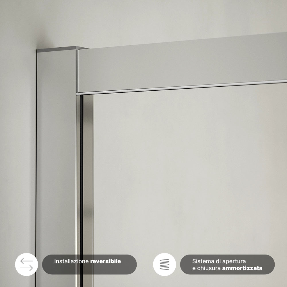 Box doccia  70x100 cm scorrevole vetro 6mm trasparente con trattamento anticalcare h195cm scorrevole | Aruba