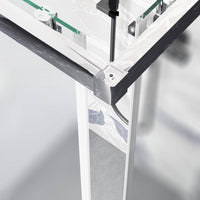 Box Doccia H195 Satinato 6mm Doppia Porta Scorrevole - 90x100