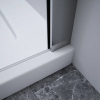 Box doccia 120x110cm doppio battente con cerniere profili cromati e vetro da 8mm trasparente h195 | Fiji