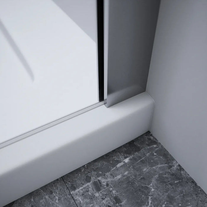 Box doccia 120x70cm doppio battente con cerniere profili cromati e vetro da 8mm trasparente h195 | Fiji