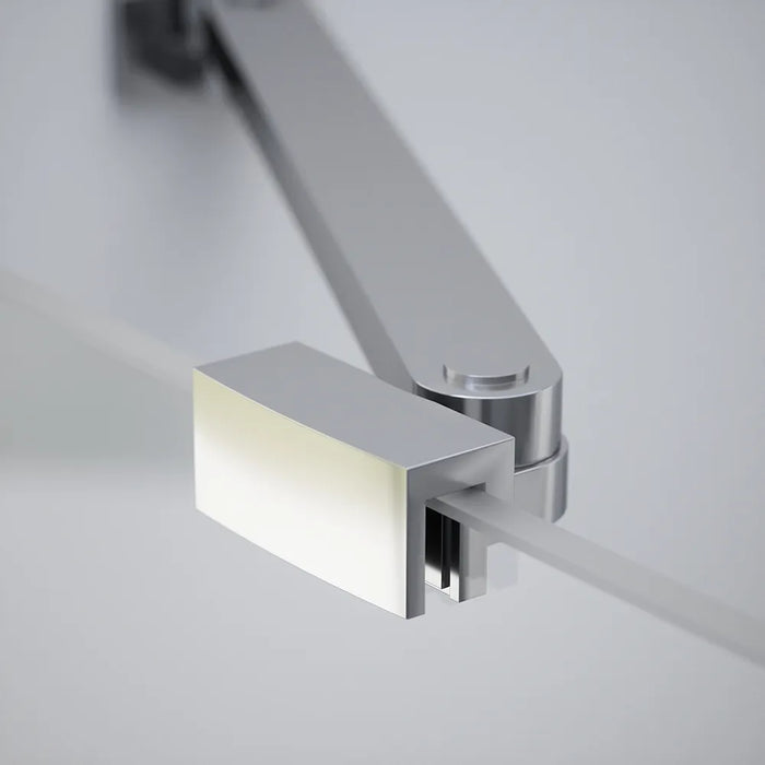 Box doccia 80x80cm doppio battente con cerniere profili cromati e vetro da 8mm trasparente h195 | Fiji