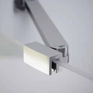 Box doccia 120x110cm doppio battente con cerniere profili cromati e vetro da 8mm trasparente h195 | Fiji