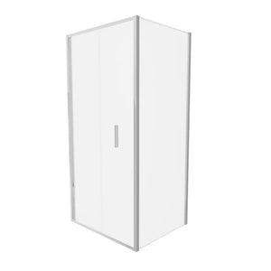 Box doccia slim 70x100cm con apertura a libro e parete fissa profili cromati e vetro 6mm opaco h190| Portofino