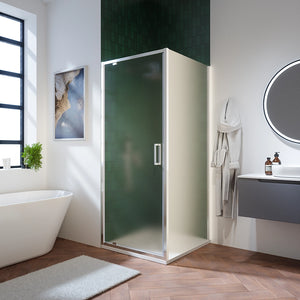 Box doccia 70x100 cm con apertura a battente vetro 6mm opaco h195 cm | Aruba