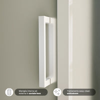 Box doccia 140x90 cm con apertura scorrevole vetro 6mm opaco h195 cm | Aruba