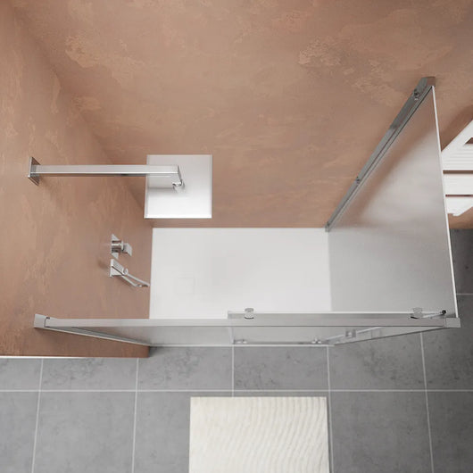 Box doccia 115x90 cm scorrevole vetro 6mm stampato profili cromati h185 | Tonga