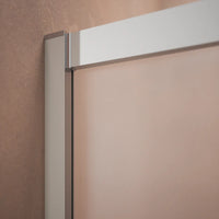 Box doccia 110x70 cm scorrevole vetro 6mm stampato profili cromati h185 | Tonga