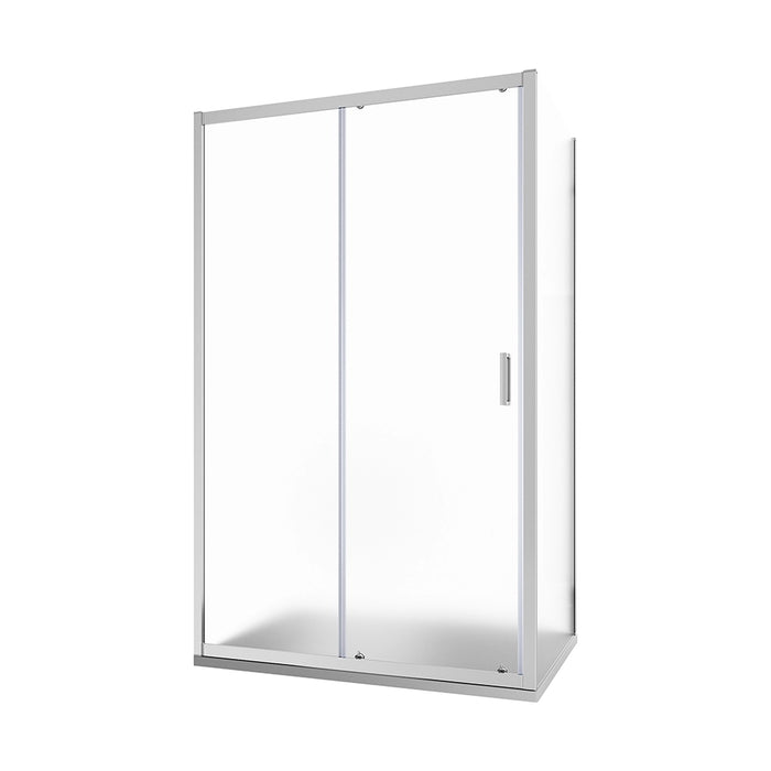 Box doccia 135x90 cm scorrevole vetro 6mm stampato profili cromati h185 | Tonga