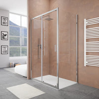 Box doccia 105x70 cm scorrevole vetro 6mm trasparente profili cromati h185 | Tonga