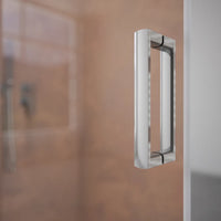 Box doccia 110x90 cm scorrevole vetro 6mm trasparente profili cromati h185 | Tonga