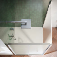 Box doccia 80x100 cm con apertura a libro vetro 6mm opaco h195 cm | Aruba