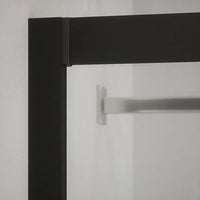 Box doccia angolare 80x80 cm trasparente 4 mm profili neri | Willis