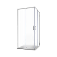 Box doccia 80x80 cm angolare scorrevole vetro stampato 6 mm h185 | Tonga