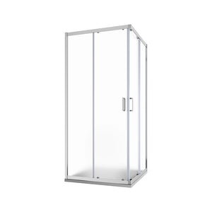 Box doccia 80x80 cm angolare scorrevole vetro stampato 6 mm h185 | Tonga