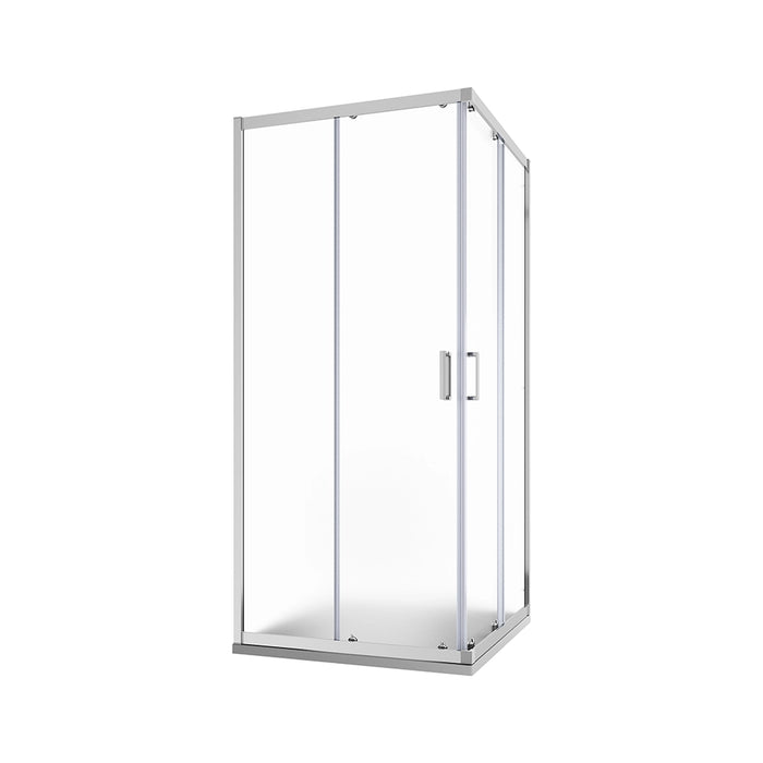 Box doccia 80x80 cm angolare scorrevole vetro stampato 6 mm h185 | Tonga