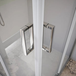 Box doccia 80x80 cm angolare scorrevole vetro trasparente 6 mm h185 | Tonga