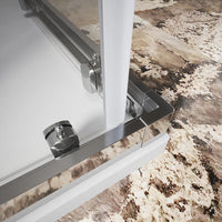 Box doccia 80x80 cm angolare scorrevole vetro trasparente 6 mm h185 | Tonga