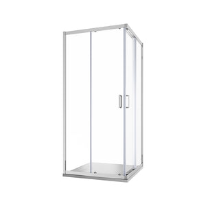 Box doccia 80x80 cm angolare scorrevole vetro trasparente 6 mm h185 | Tonga