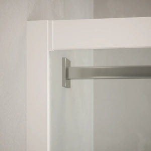 Box doccia angolare 70x120 cm serigrafato 4 mm profili bianchi| Grenada