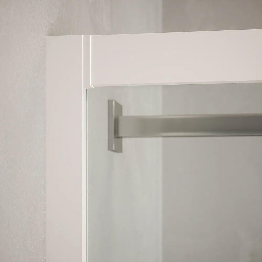 Box doccia angolare 70x90 cm trasparente 4 mm profili bianchi | Grenada