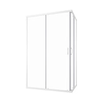 Box doccia angolare 70x90 cm trasparente 4 mm profili bianchi | Grenada