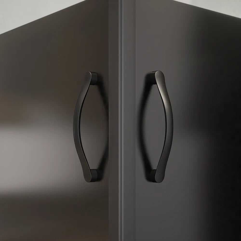 Box doccia angolare 80x100 cm serigrafato 4 mm profili neri | Willis