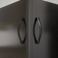 Box doccia angolare 80x120 cm serigrafato 4 mm profili neri | Willis