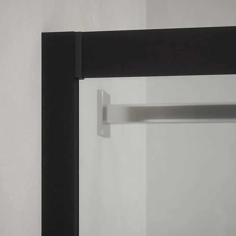 Box doccia angolare 70x120 cm trasparente 4 mm profili neri | Willis