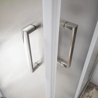 Box doccia 70x90 cm angolare scorrevole vetro stampato 6 mm h185 | Tonga