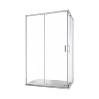 Box doccia 70x100 cm angolare scorrevole vetro trasparente 6 mm h185 | Tonga