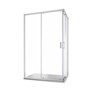 Box doccia 70x100 cm angolare scorrevole vetro trasparente 6 mm h185 | Tonga