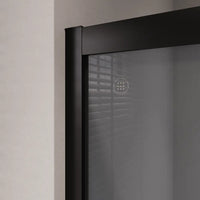 Box doccia 70x70 cm angolare doppio scorrevole profili neri vetro fumÃ© h190 | Java