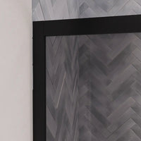 Box doccia 80x100 cm scorrevole vetro 6mm fumé profili nero opaco | Lipari