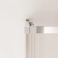 Box doccia angolare 75x75cm con profili cromati slim vetro 6mm opaco h190 | Portofino