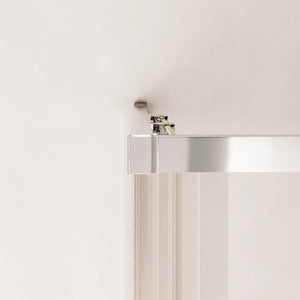 Box doccia angolare 70x90cm con profili cromati slim vetro 6mm trasparente h190 | Portofino