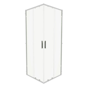 Box doccia angolare 70x90cm con profili cromati slim vetro 6mm trasparente h190 | Portofino