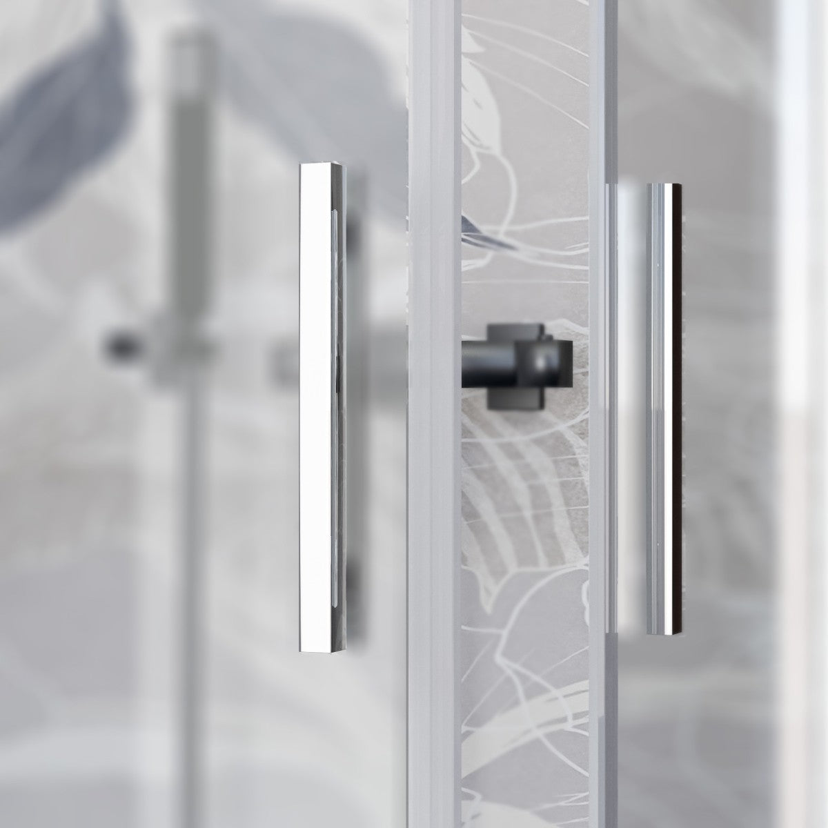 Box doccia angolare ante scorrevoli opaco acidato h195 6mm unico, misura 80x100