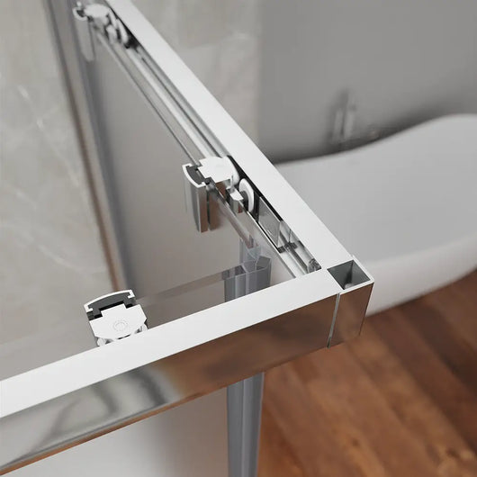 Box doccia angolare 70x120 cm apertura scorrevole in vetro 6mm opaco h198 | Tahiti