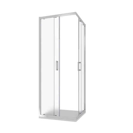 Box doccia angolare 80x120 cm apertura scorrevole in vetro 6mm opaco h198 | Tahiti