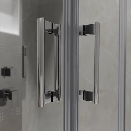 Box doccia angolare 70x100 cm apertura scorrevole in vetro 6mm trasparente h198 | Tahiti