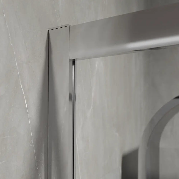 Box doccia angolare 80x100 cm apertura scorrevole in vetro 6mm trasparente h198 | Tahiti