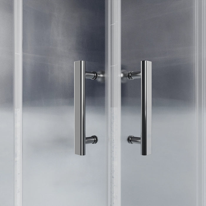 Box doccia 80x120 cm angolare scorrevole vetro 6mm stampato h190 | Tenerife