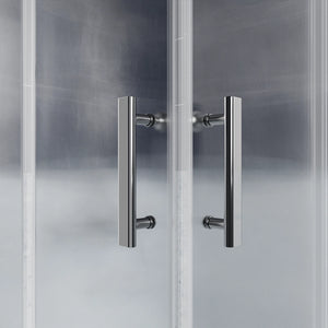 Box doccia 70x90 cm angolare scorrevole vetro 6mm stampato h190 | Tenerife