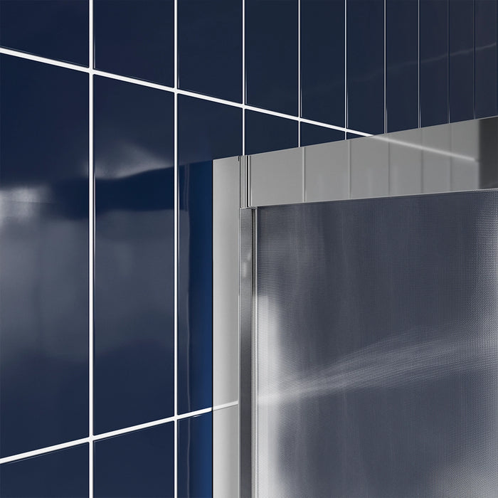 Box doccia 80x120 cm angolare scorrevole vetro 6mm stampato h190 | Tenerife