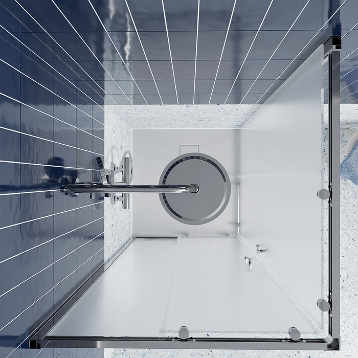 Box doccia 70x90 cm angolare scorrevole vetro 6mm stampato h190 | Tenerife