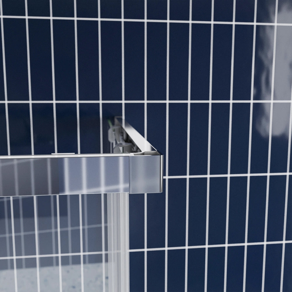 Box doccia 75x75 cm angolare scorrevole vetro 6mm trasparente h190 | Tenerife